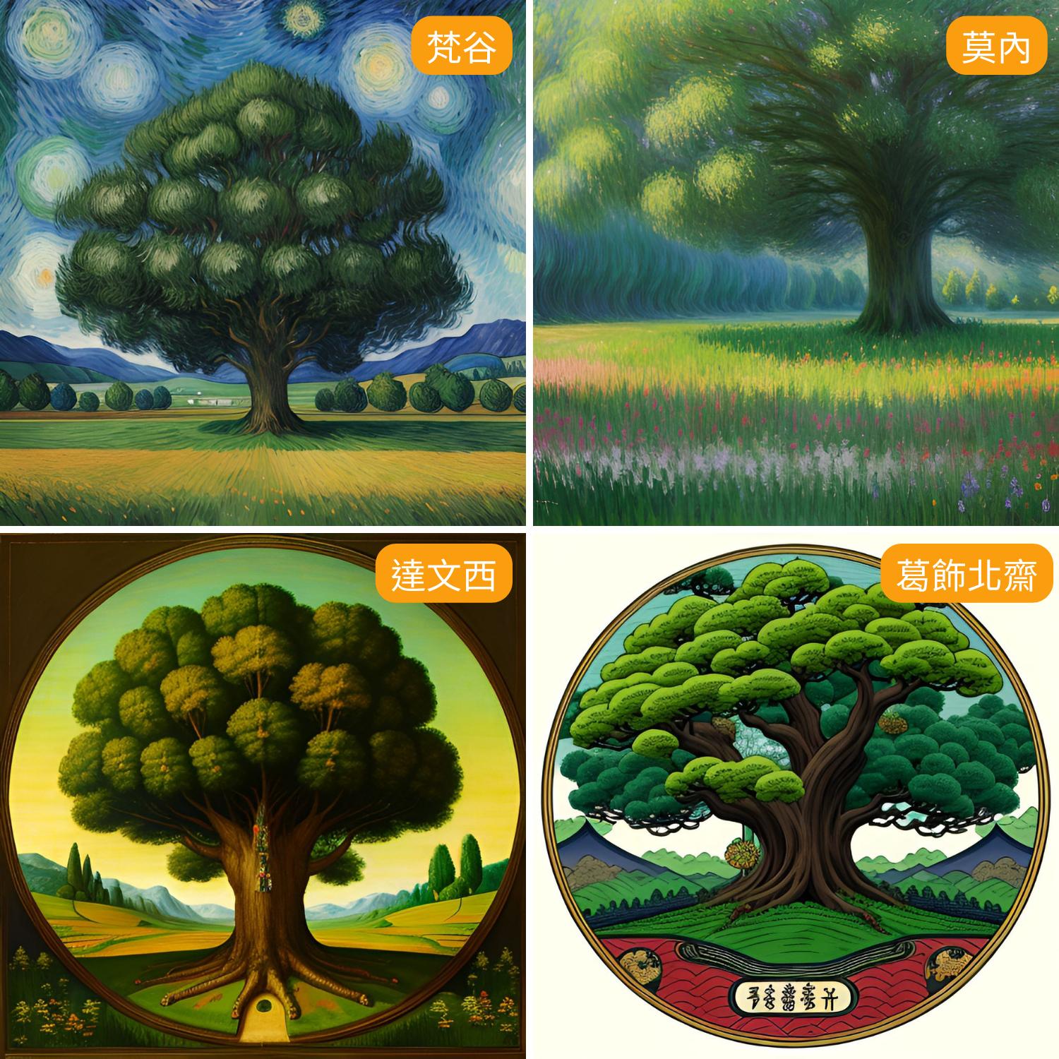 ai繪圖指令藝術家範例